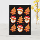 Coquette Christmas Tree Cake Santa Claus Nk Christ Kaart (Gele Bloem)