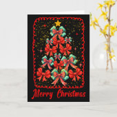 Coquette Christmas,trendy Christmas Funny Gift Wom Kaart (Gele Bloem)