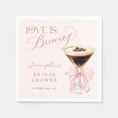 Coquette Coffee Bruidsmeisjelfeest Servet (Voorkant)