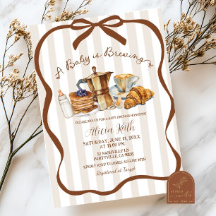 Coquette Coffee Een Baby is Op Komst Baby Shower Kaart