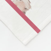 Coquette Corgi Kostuum Naam Fleece Deken (Hoek)