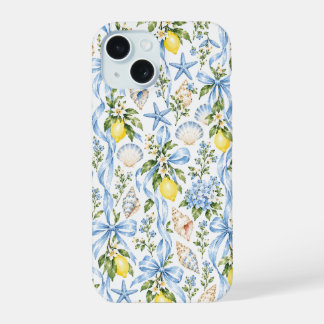 Coquette Côtière Bleue Coque Téléphone Citron Coqu