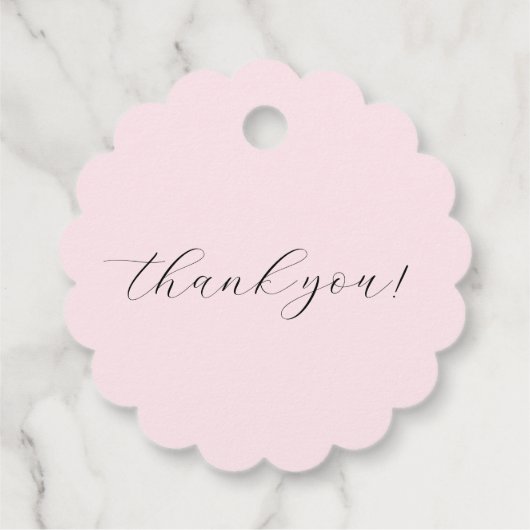 Coquette Cutie Pie Baby shower Bedankjes Labels (Achterkant)