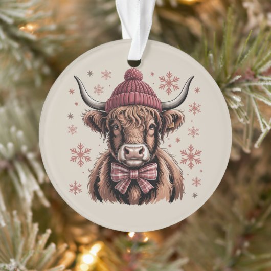 Coquette de Noël Vache des Highlands Fermier occid (Arbre)