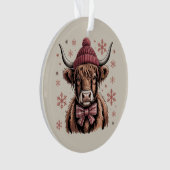 Coquette de Noël Vache des Highlands Fermier occid (devant)