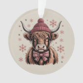 Coquette de Noël Vache des Highlands Fermier occid (devant)