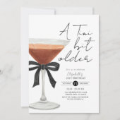 Coquette Espresso Martini Invitation d'anniversair (Devant)