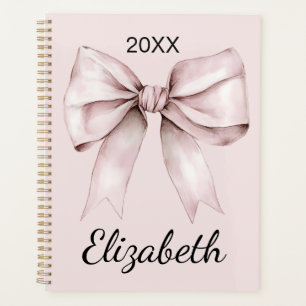 Coquette esthétique arc rose Nom personnalisé