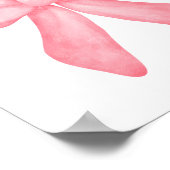 Coquette Esthetisch Schattige Girly Pink Bows met Poster (Hoek)