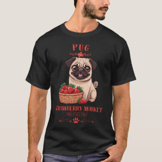Coquette Esthetische Hond Aardbeienmarkt poten plu T-shirt