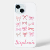 Coquette Esthetische Licht Roze Bogen Case-Mate iPhone Case (Achterkant)
