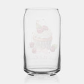 Coquette Esthetische Roze Bow Cherry gepersonalise Blikvorm Glas (Achterkant)