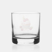 Coquette Esthetische Roze Bow Cherry gepersonalise Whisky Glas (Achterkant)