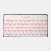 Coquette esthetische roze strik bureaumat (Voorkant)