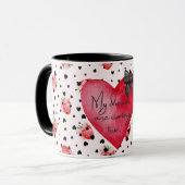 Coquette Fille Affirmation Positive Fraise Mug (Devant gauche)