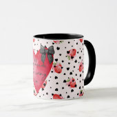 Coquette Fille Affirmation Positive Fraise Mug (Devant droit)