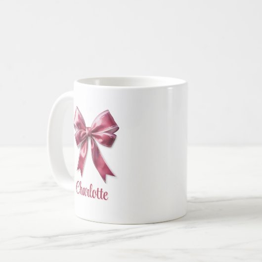 Coquette fille branchée Mug de boue rose (Devant gauche)