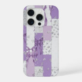 Coquette Floral Patchwork Quilt Spring Flowers Bow (Verso)