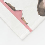 Coquette franchise kostuum naam fleece deken (Hoek)