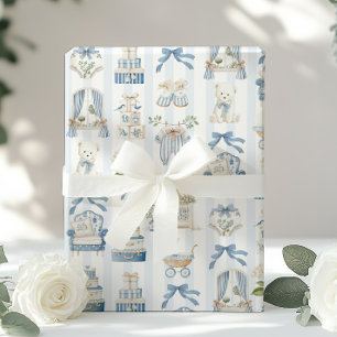 Coquette Franse Nursery Kinderwagen Baby Shower Bl Cadeaupapier