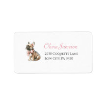 Coquette Frenchie, Parijse adreslabel