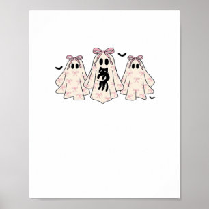 Coquette geesten met een zwarte kat Classic T-Shir Poster
