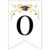 Coquette gele boog gefeliciteerd | Afgestudeerd Vlaggetjes (Tweede vlag)