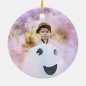 Coquette Ghost Eerste Halloween Foto Ornament (Achterkant)