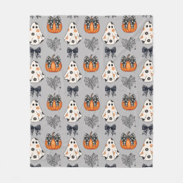 Coquette Ghost Pumpkin - Schattig en spookachtig Fleece Deken