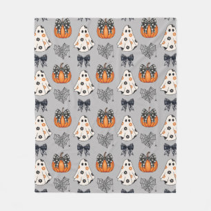 Coquette Ghost Pumpkin - Schattig en spookachtig Fleece Deken