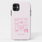 Coquette Girly Bows Pink Case-Mate iPhone Case (Achterkant)