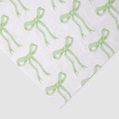 Coquette groene strik lint het knopen van de knoop tissuepapier (Detail)