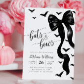 Coquette Halloween Baby shower Invitation
