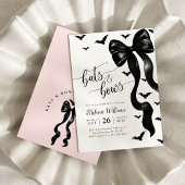 Coquette Halloween Baby shower Invitation