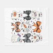 Coquette Halloween Ghost Nurse Classic T-shirt Fleece Deken (Voorkant (Horizontaal))