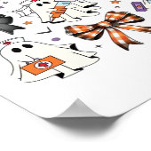 Coquette Halloween Ghost Nurse Classic T-shirt Poster (Hoek)