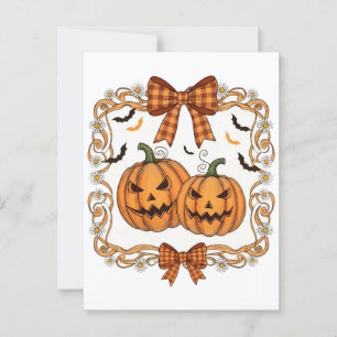 Coquette Halloween Pumpkin: een spookachtige maar Briefkaart