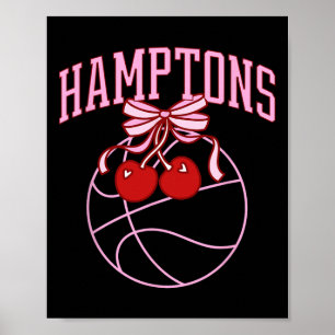 Coquette Hamptons Schets Preppy Vintage Zachte Mei Poster