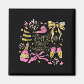 Coquette Happy New Year 2026 Champagne New Year's  Magneet (Voorkant)