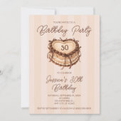 Coquette Hart Cake Verjaardag Kaart (Voorkant)