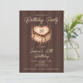 Coquette Hart Cake Verjaardag Kaart (Staand voorkant)