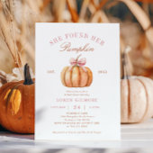 Coquette Herfst Ze Vond Haar Pompoen Bruidsfeest Kaart