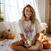 Coquette Highland Cow Bubblegum Tshirt Design