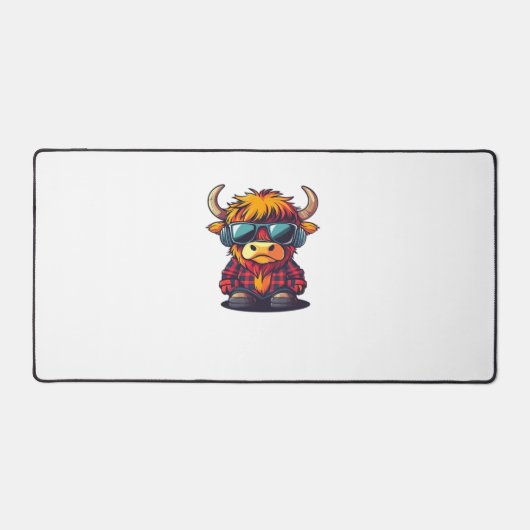 Coquette Highland Cow Bubblegum Tshirt Design, Hol (Recto)