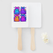 Coquette Iridescent Halloween Handwaaier (Voorkant en achterkant)
