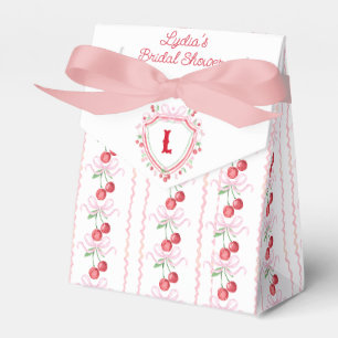 Coquette Kers Bruiloftsfeest Monogram Bedankdoosjes