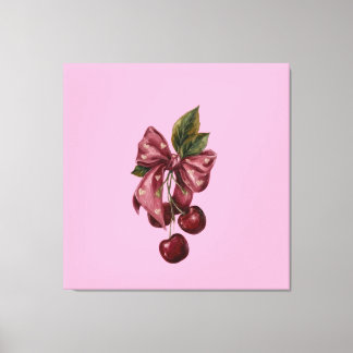 Coquette Kersen Boog Canvas Wandkunst Afdruk