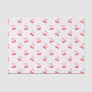 Coquette Kersen Bow Pattern Tissuepapier