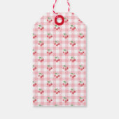 Coquette Kersen Trouwfeest Bruiloft Cadeaulabel (Achterkant)