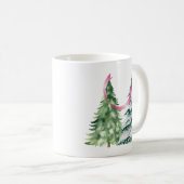 Coquette Kerstboom, Borstkanker Bewustzijn Koffiemok (Voorkant rechts)